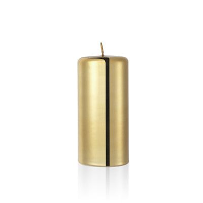 Свічка 180х90мм золотий металік